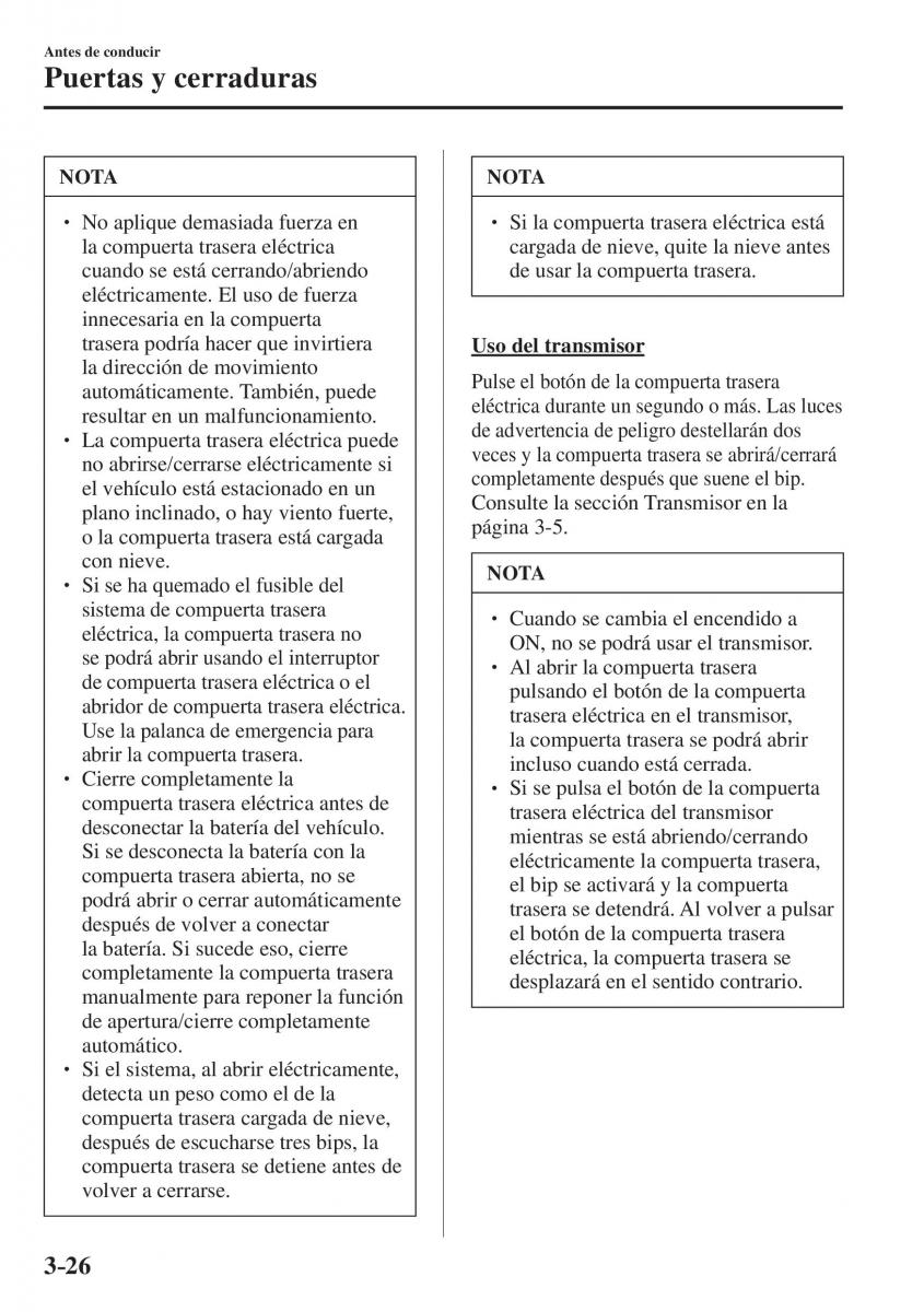 Mazda CX 5 II 2 manual del propietario / page 124