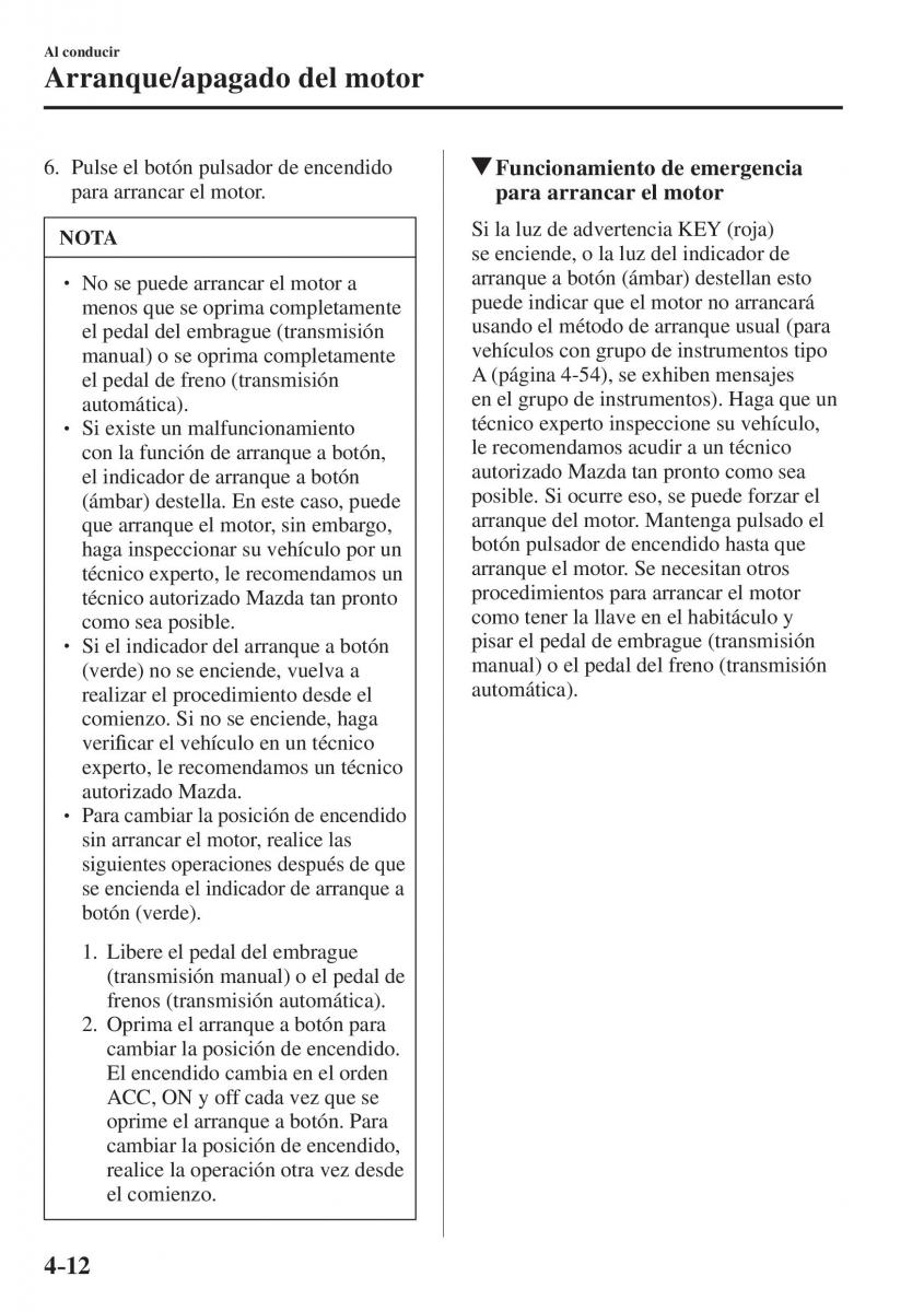 Mazda CX 5 II 2 manual del propietario / page 194