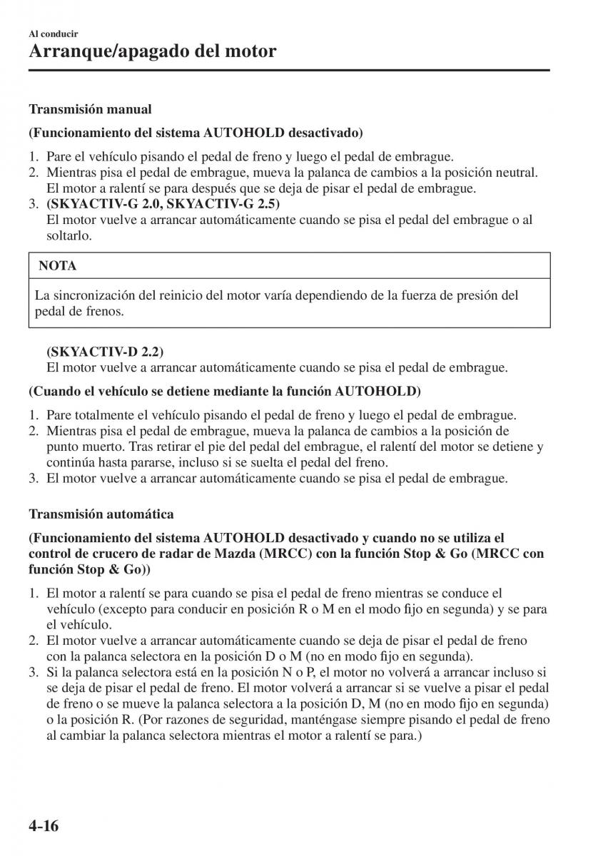 Mazda CX 5 II 2 manual del propietario / page 198