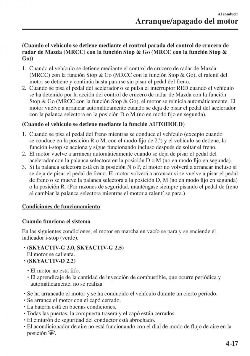 Mazda CX 5 II 2 manual del propietario / page 199