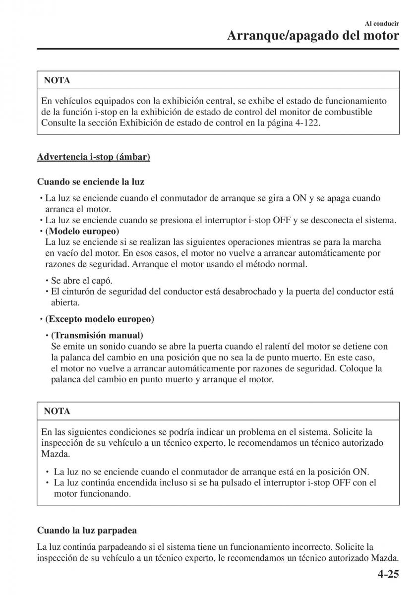 Mazda CX 5 II 2 manual del propietario / page 207