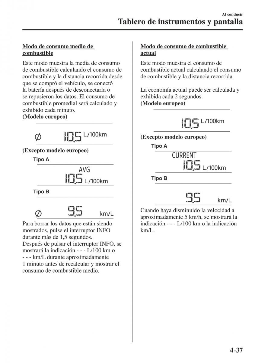 Mazda CX 5 II 2 manual del propietario / page 219