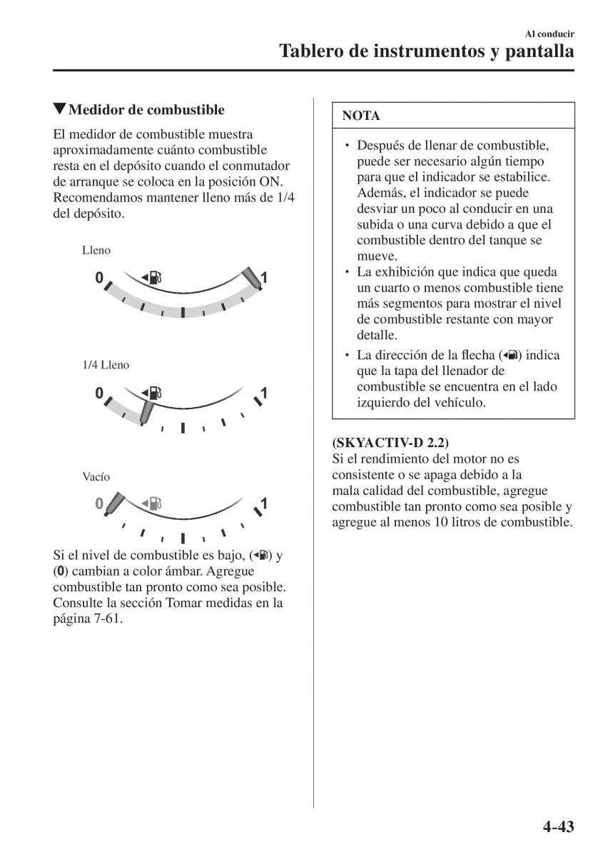 Mazda CX 5 II 2 manual del propietario / page 225