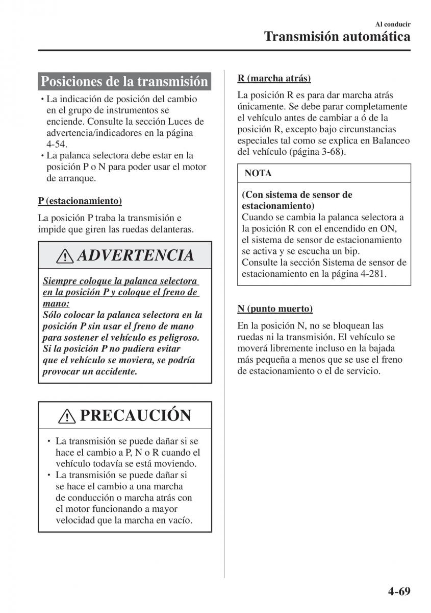 Mazda CX 5 II 2 manual del propietario / page 251