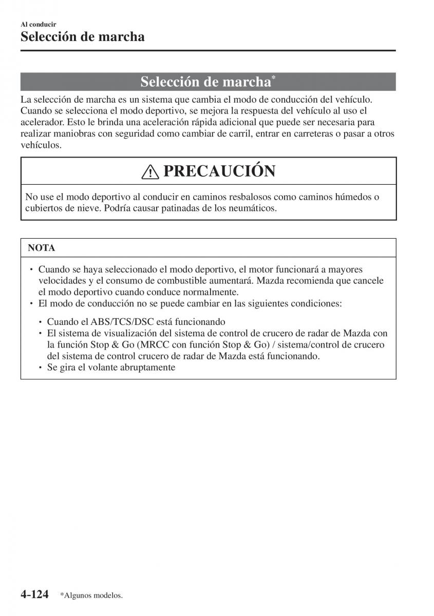 Mazda CX 5 II 2 manual del propietario / page 306