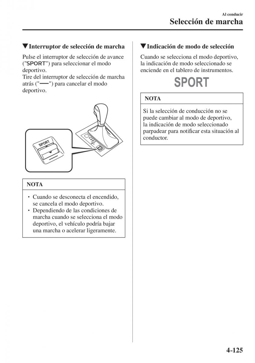 Mazda CX 5 II 2 manual del propietario / page 307