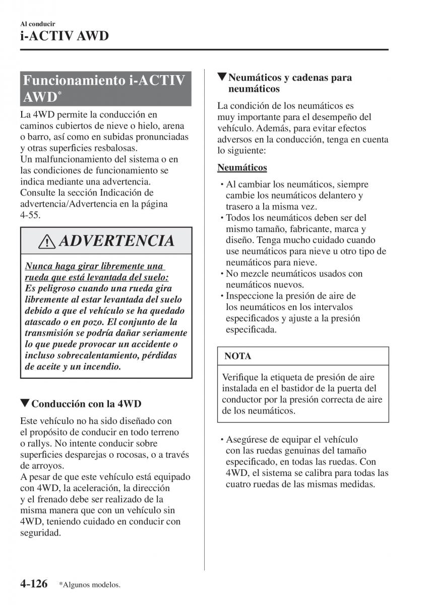 Mazda CX 5 II 2 manual del propietario / page 308