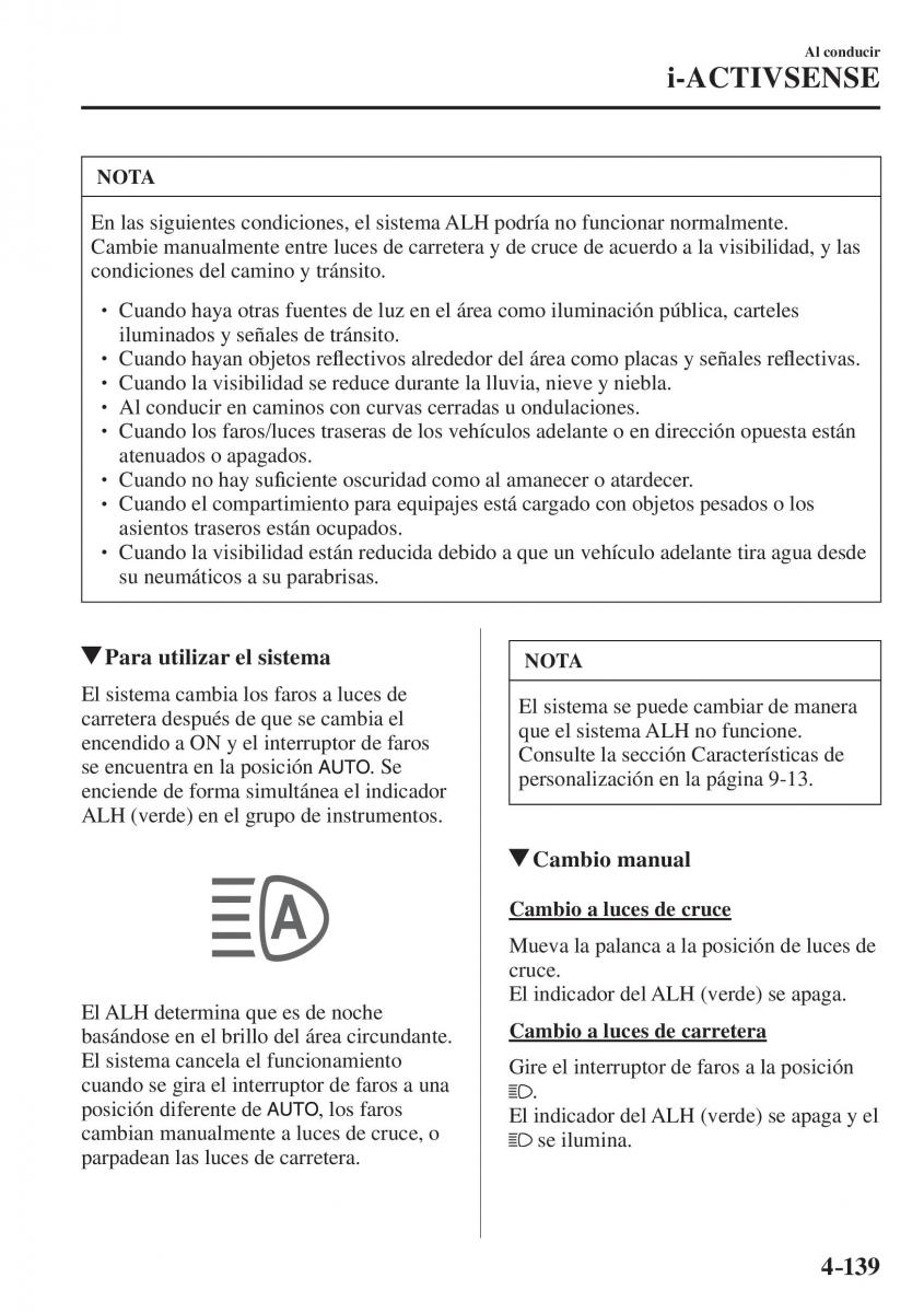 Mazda CX 5 II 2 manual del propietario / page 321