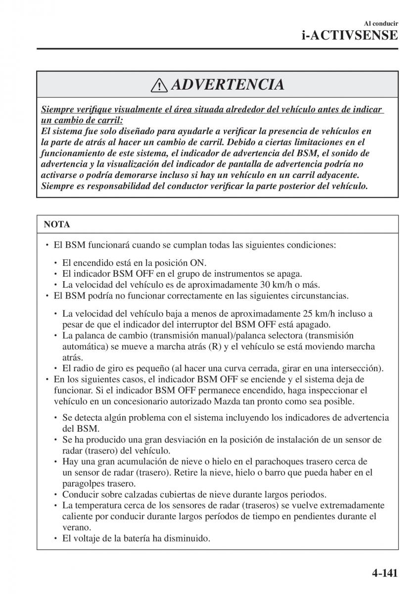 Mazda CX 5 II 2 manual del propietario / page 323