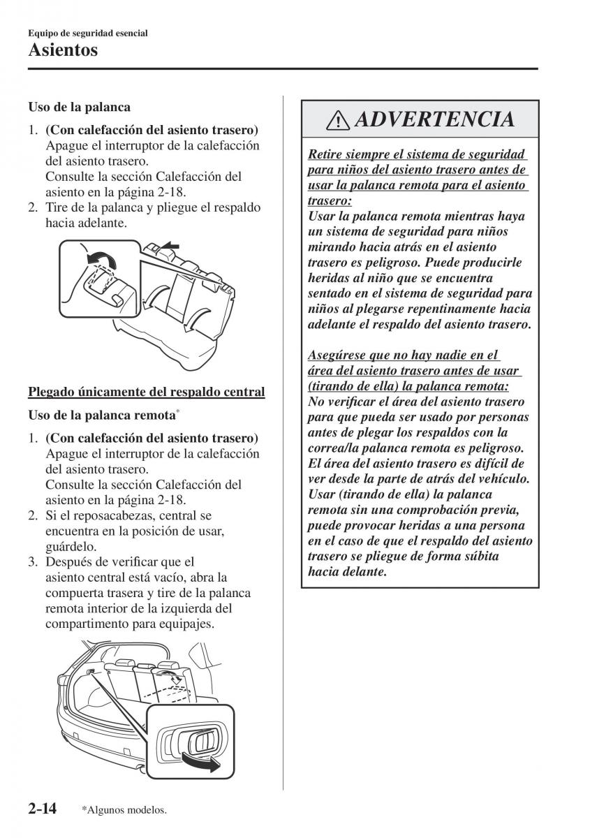 Mazda CX 5 II 2 manual del propietario / page 34