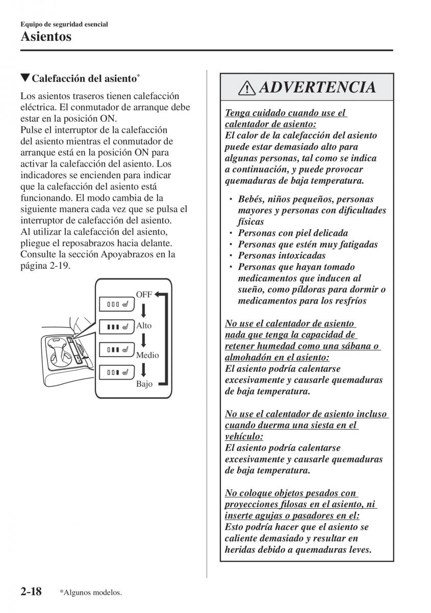 Mazda CX 5 II 2 manual del propietario / page 38