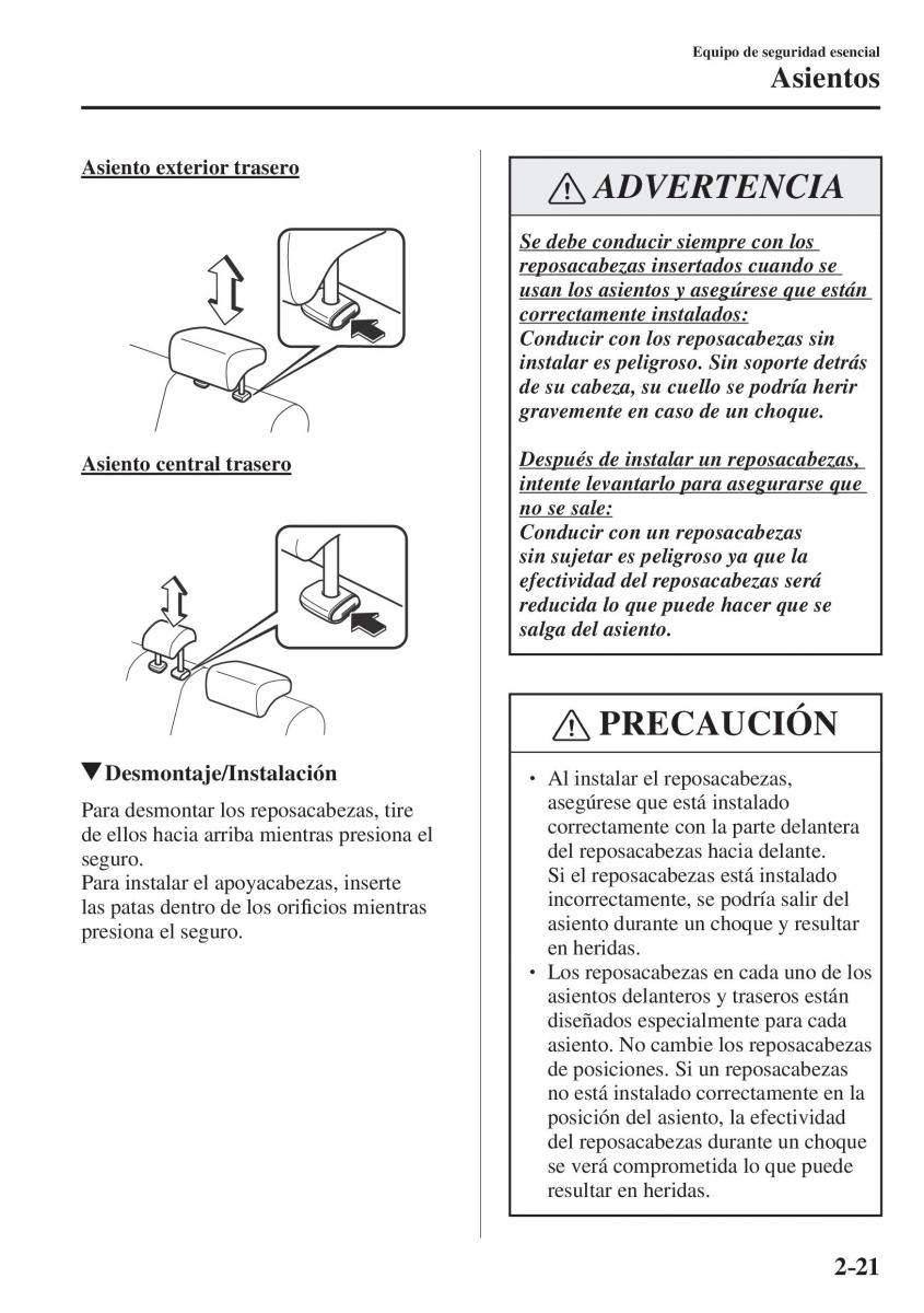 Mazda CX 5 II 2 manual del propietario / page 41