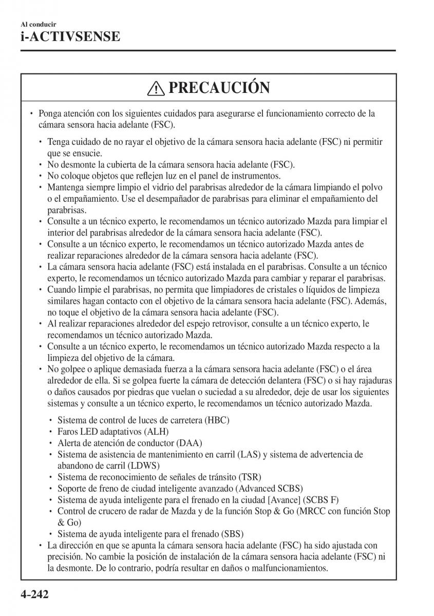 Mazda CX 5 II 2 manual del propietario / page 424