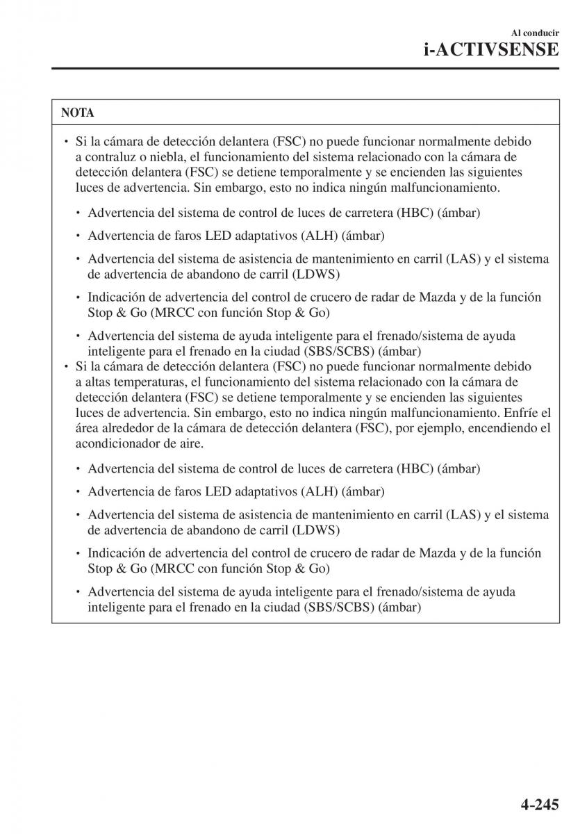 Mazda CX 5 II 2 manual del propietario / page 427