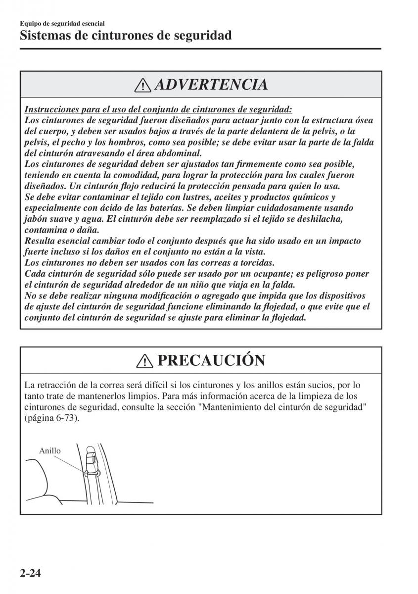 Mazda CX 5 II 2 manual del propietario / page 44