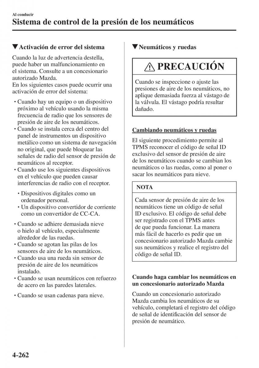 Mazda CX 5 II 2 manual del propietario / page 444