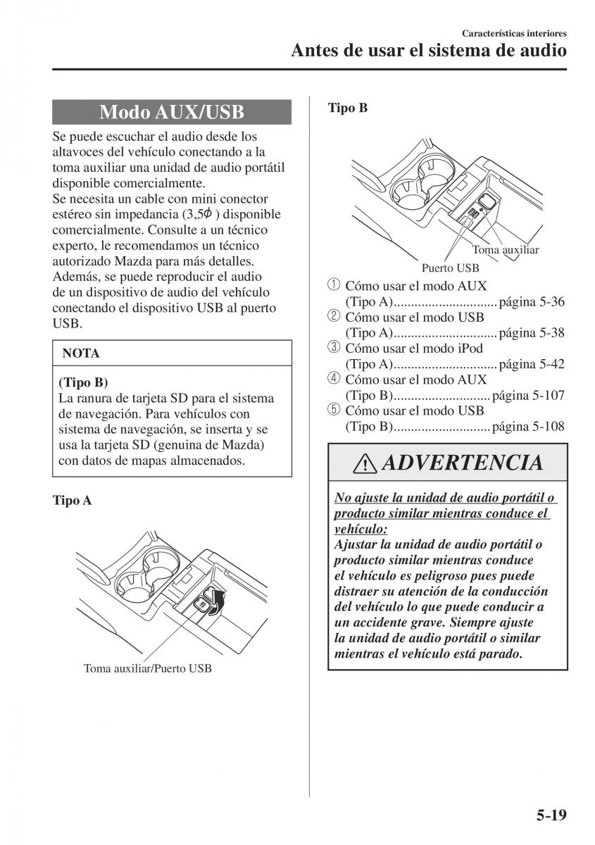 Mazda CX 5 II 2 manual del propietario / page 491