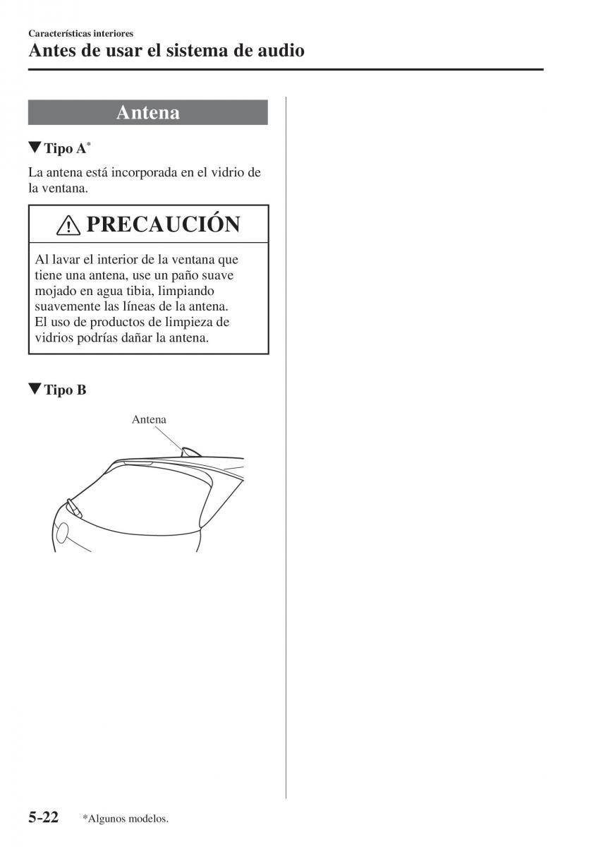 Mazda CX 5 II 2 manual del propietario / page 494