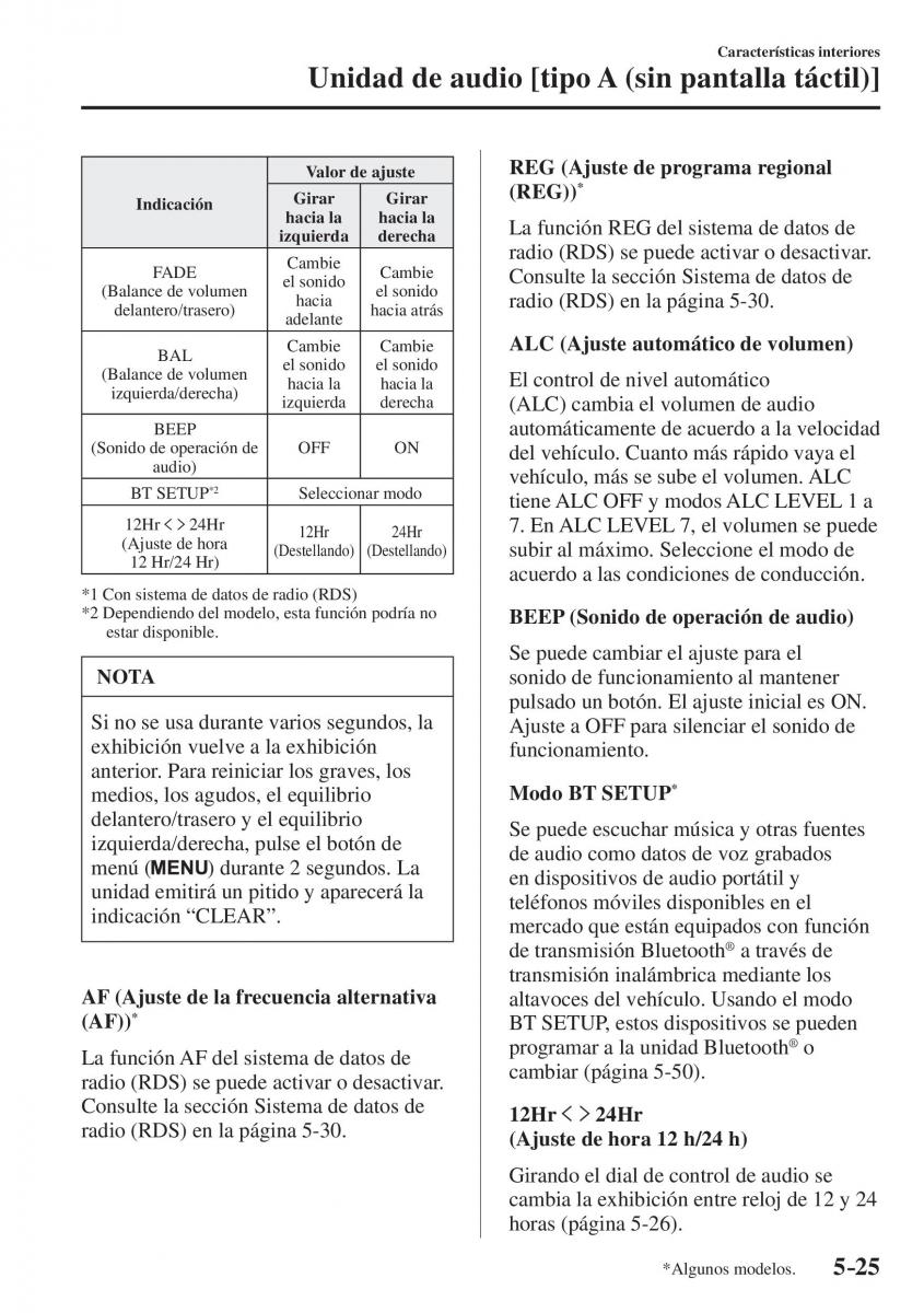 Mazda CX 5 II 2 manual del propietario / page 497