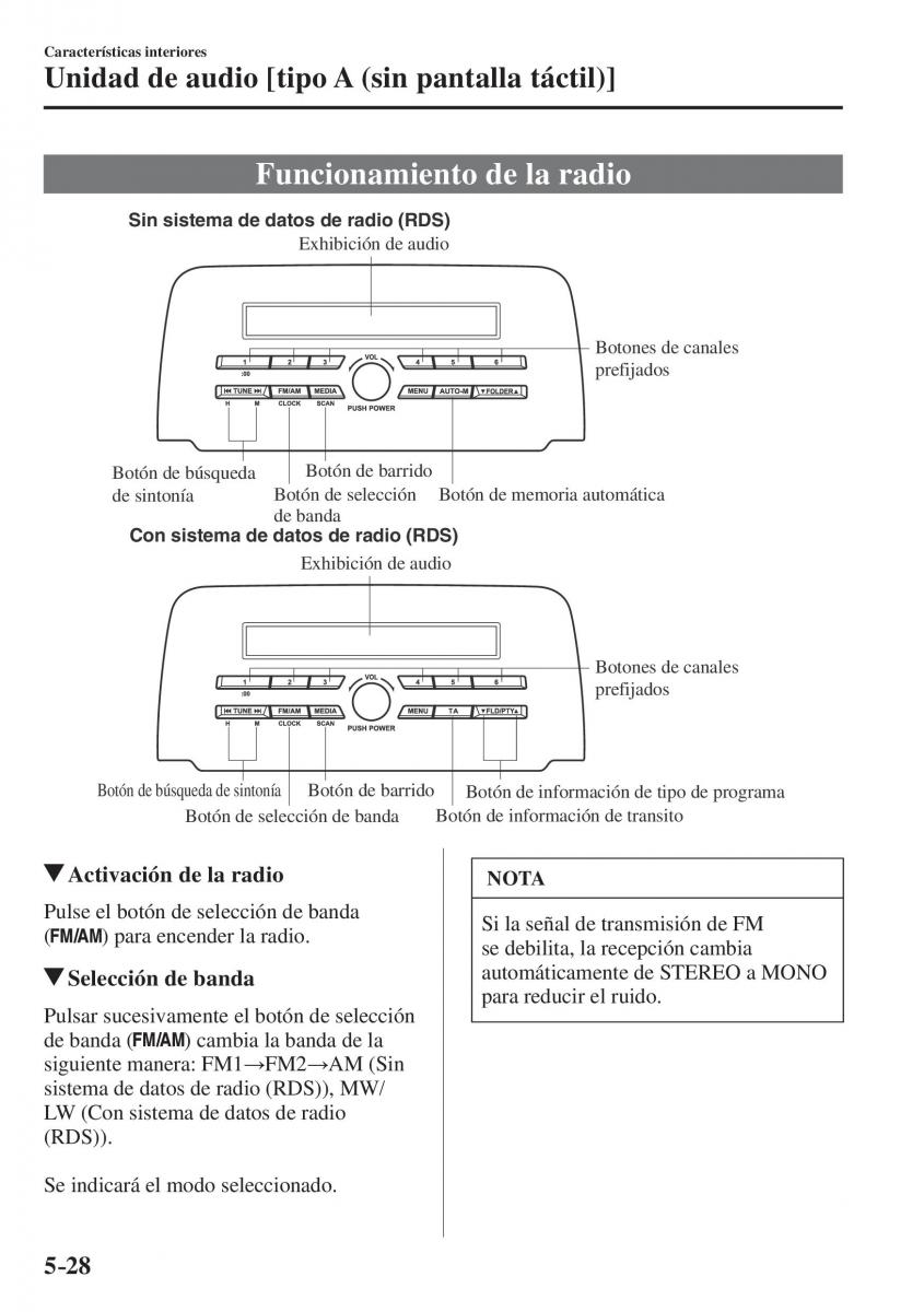 Mazda CX 5 II 2 manual del propietario / page 500