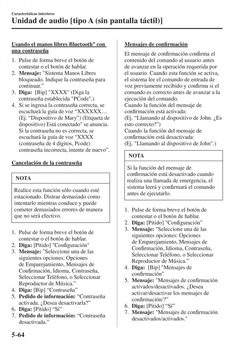 Mazda CX 5 II 2 manual del propietario / page 536