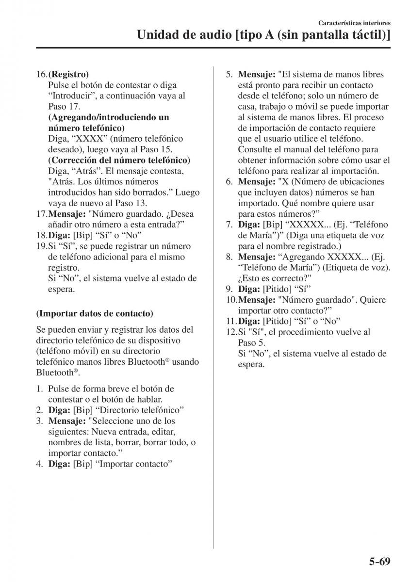 Mazda CX 5 II 2 manual del propietario / page 541