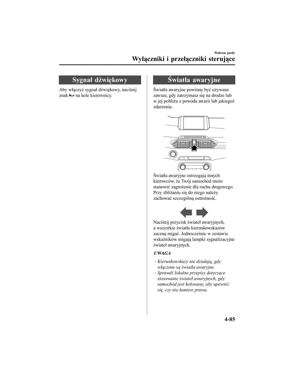 Mazda CX 5 II 2 instrukcja obslugi / page 260