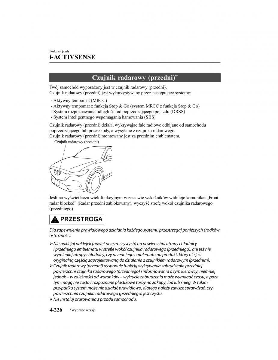 Mazda CX 5 II 2 instrukcja obslugi / page 401