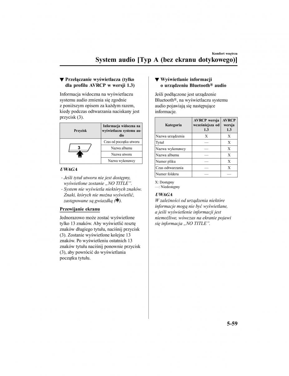 Mazda CX 5 II 2 instrukcja obslugi / page 496