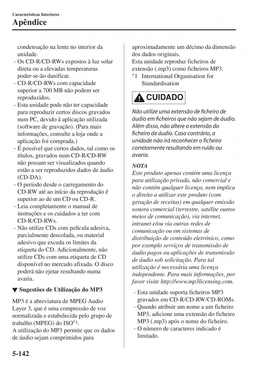 Mazda CX 5 II 2 manual del propietario / page 576