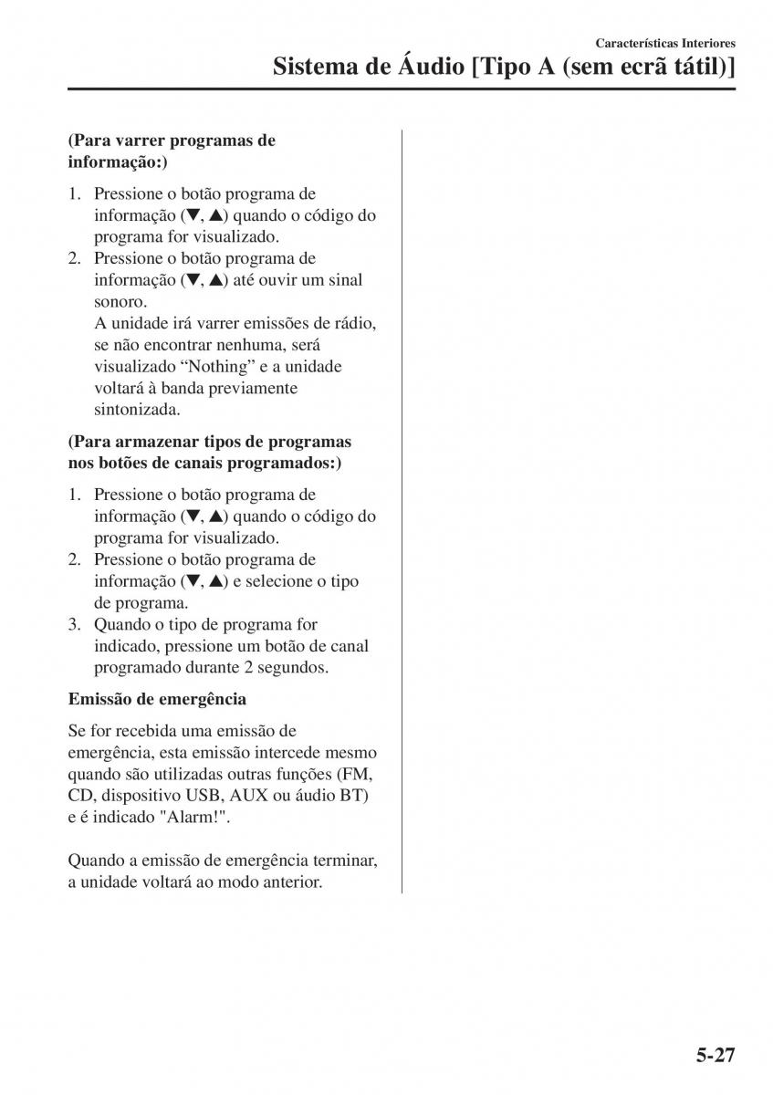 Mazda CX 5 II 2 manual del propietario / page 461