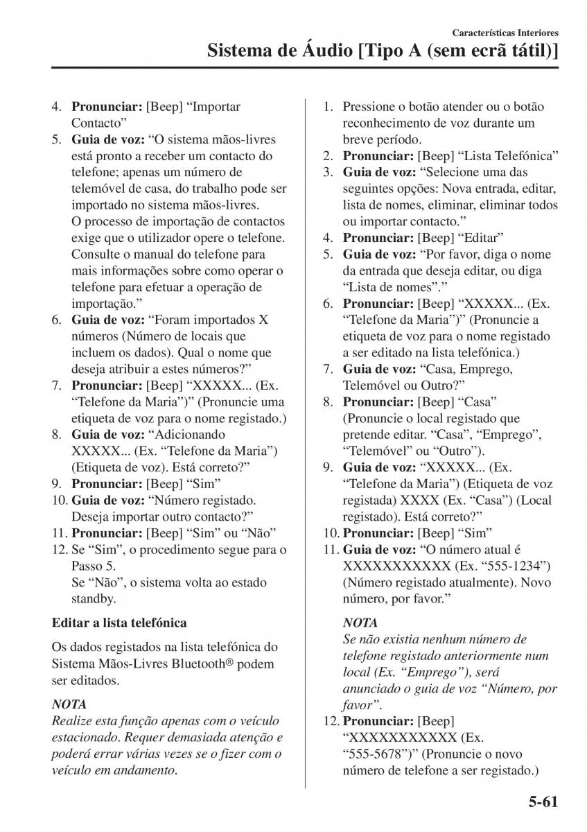 Mazda CX 5 II 2 manual del propietario / page 495