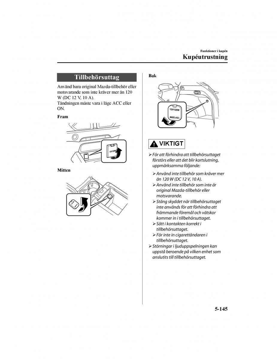 Mazda CX 5 II 2 instruktionsbok / page 542