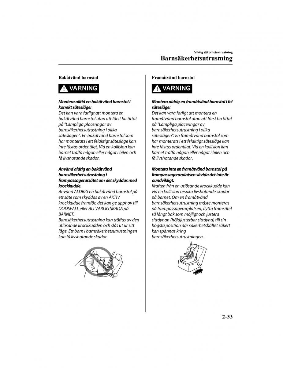 Mazda CX 5 II 2 instruktionsbok / page 58