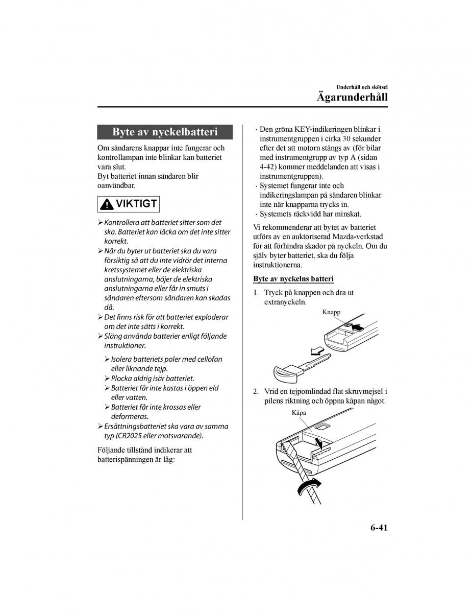 Mazda CX 5 II 2 instruktionsbok / page 592