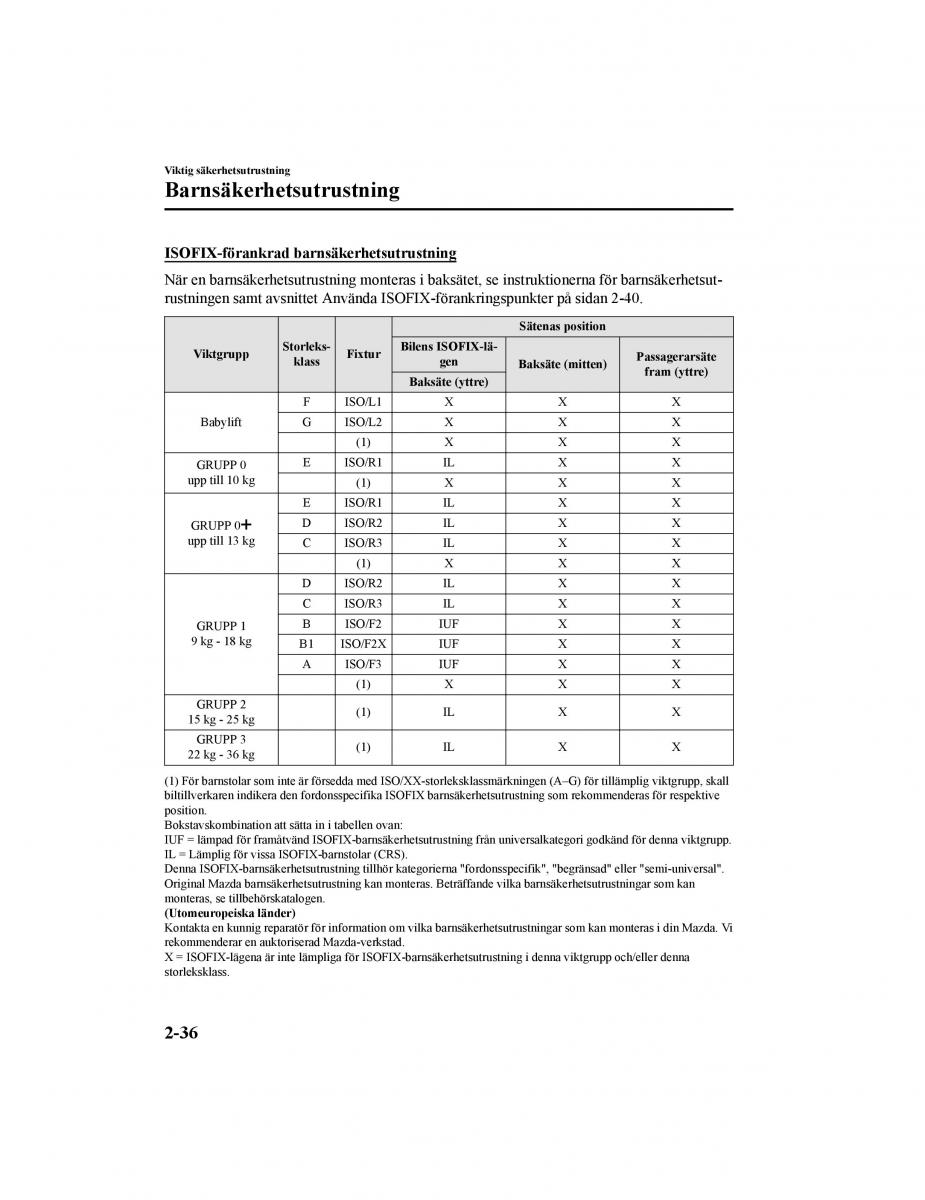 Mazda CX 5 II 2 instruktionsbok / page 61