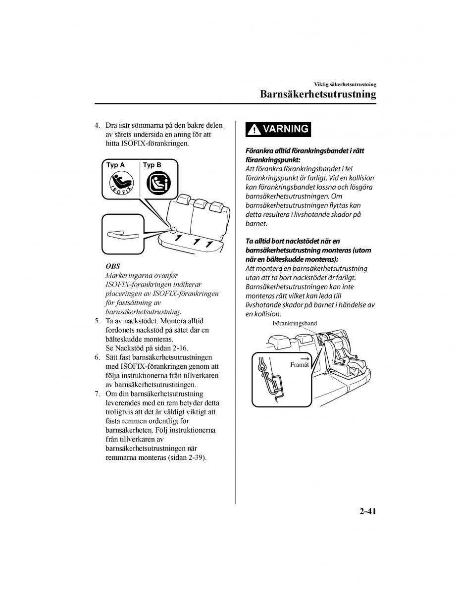 Mazda CX 5 II 2 instruktionsbok / page 66