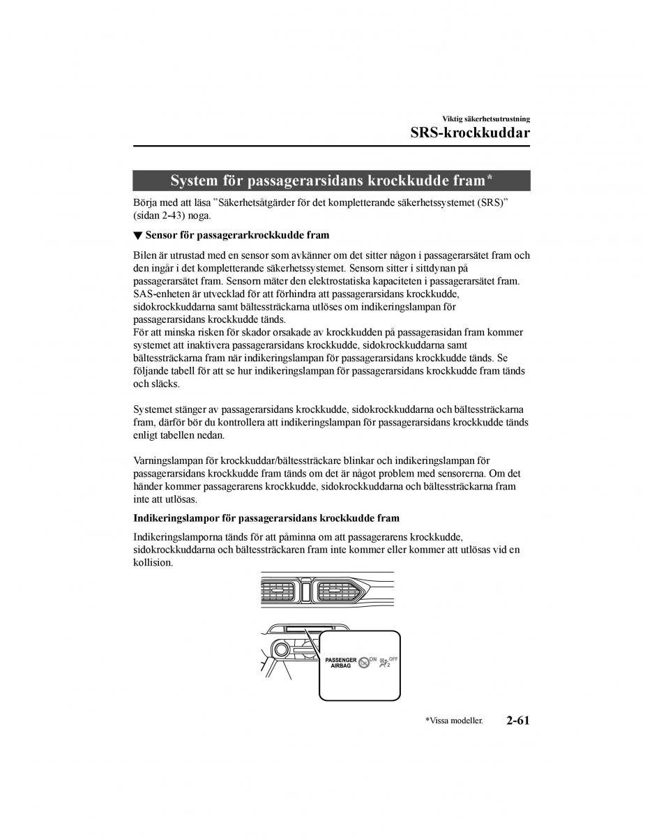 Mazda CX 5 II 2 instruktionsbok / page 86