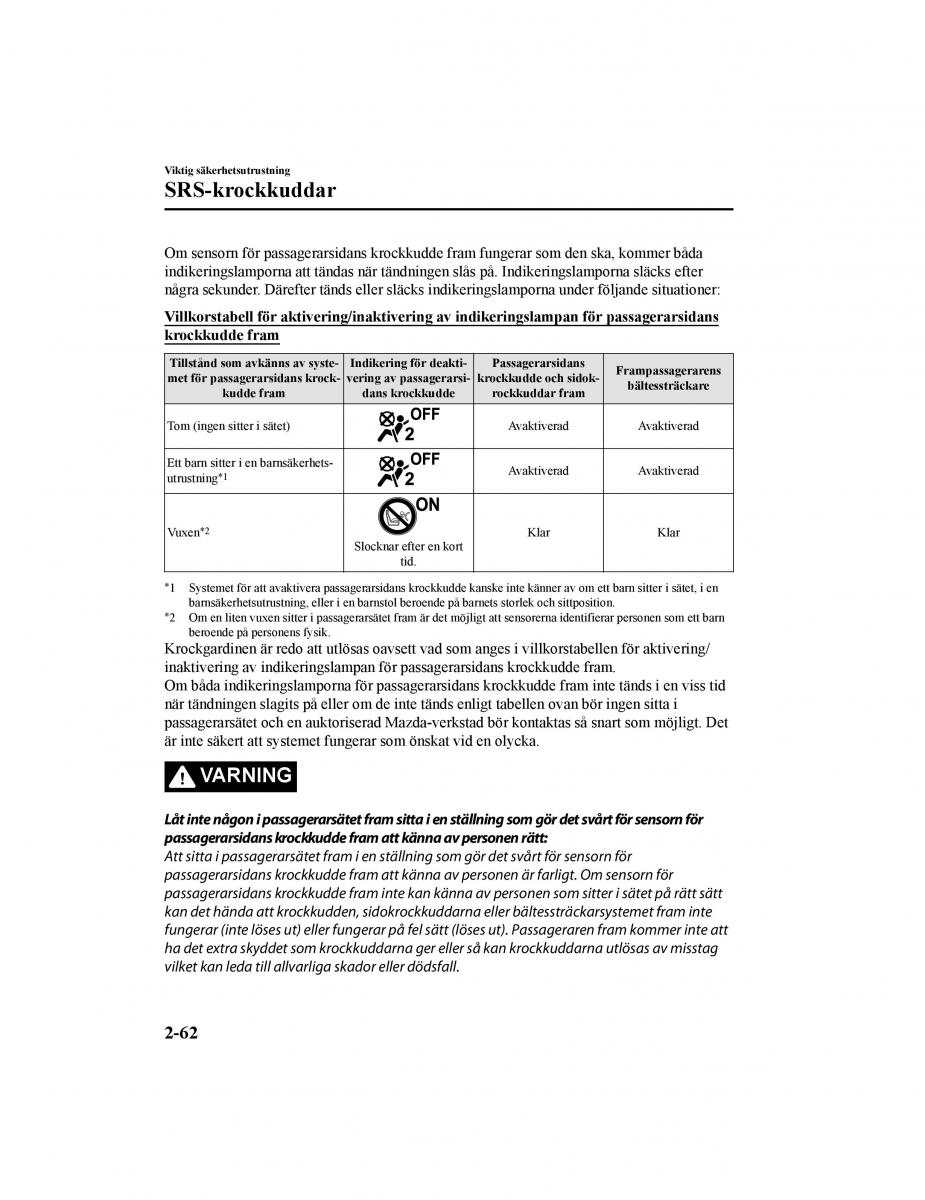 Mazda CX 5 II 2 instruktionsbok / page 87