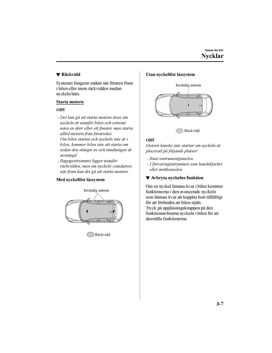 Mazda CX 5 II 2 instruktionsbok / page 98