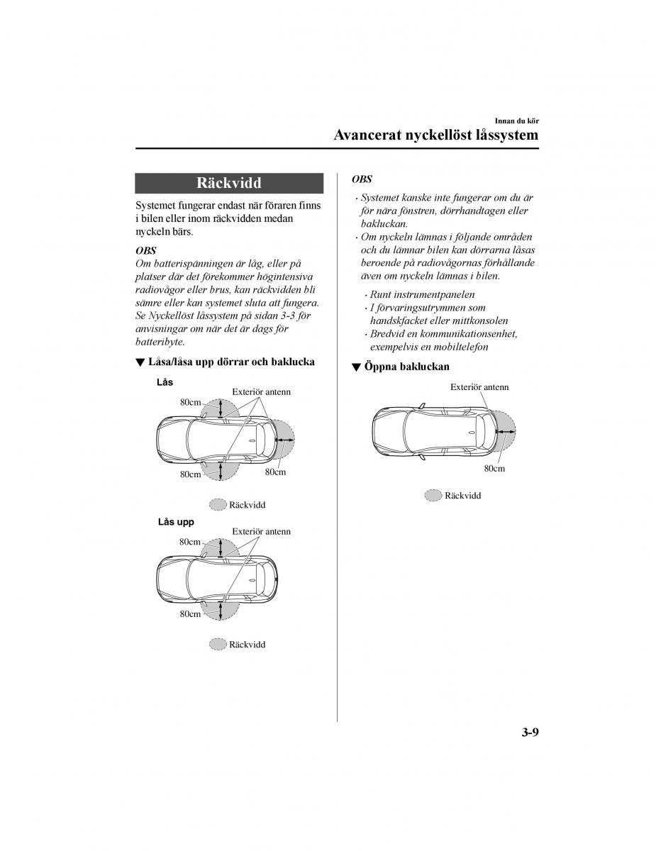 Mazda CX 5 II 2 instruktionsbok / page 100