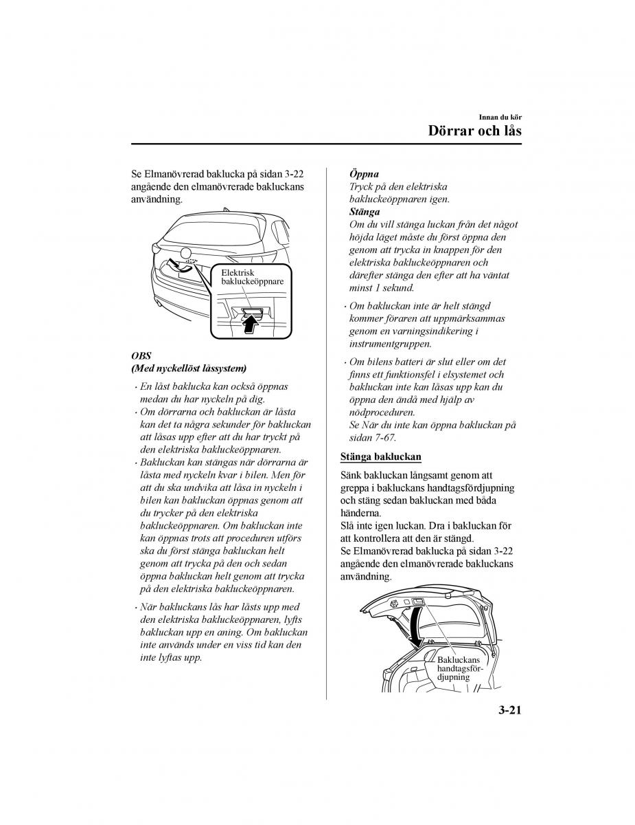 Mazda CX 5 II 2 instruktionsbok / page 112