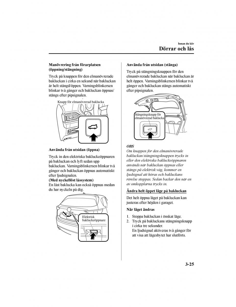 Mazda CX 5 II 2 instruktionsbok / page 116