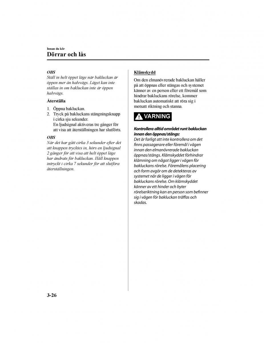 Mazda CX 5 II 2 instruktionsbok / page 117