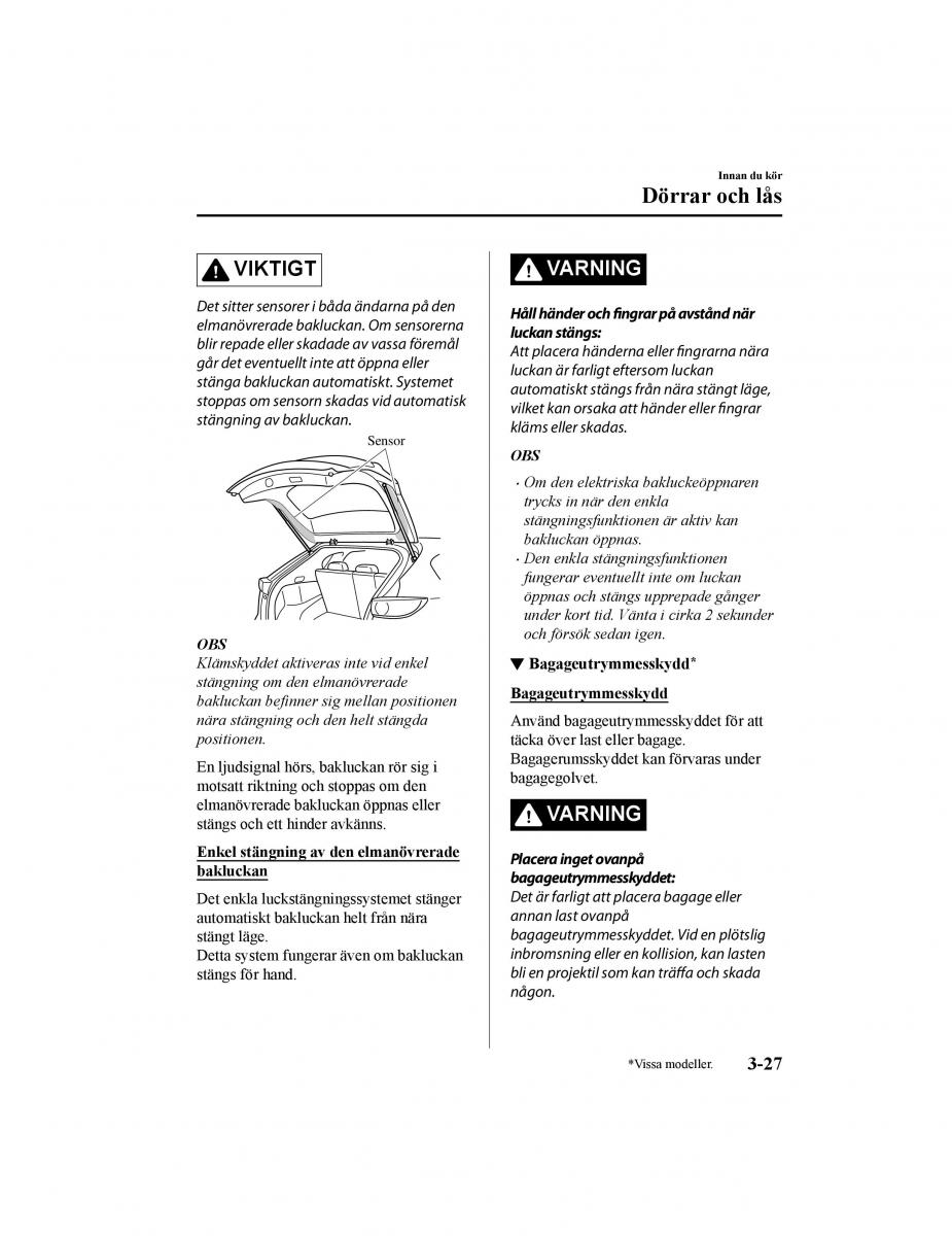 Mazda CX 5 II 2 instruktionsbok / page 118