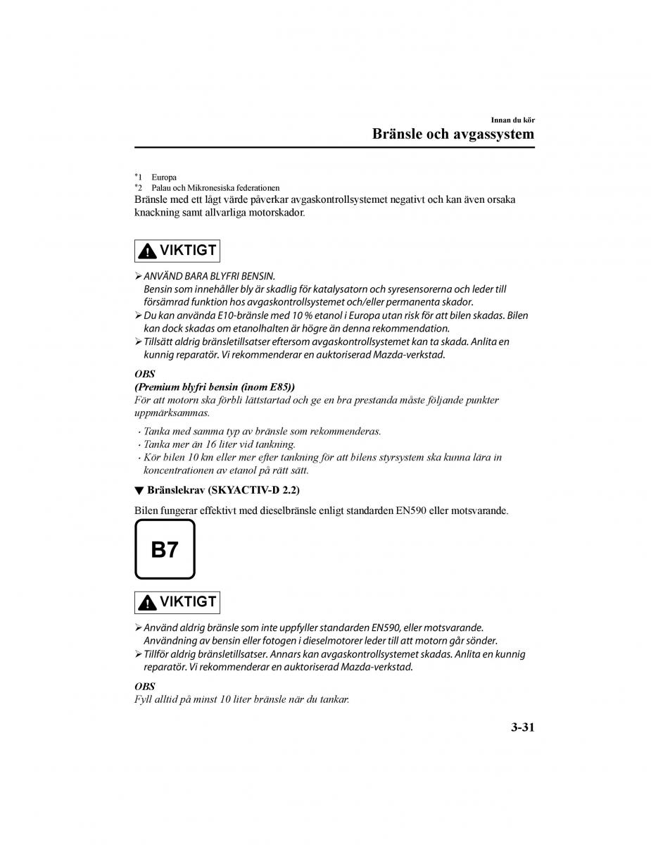 Mazda CX 5 II 2 instruktionsbok / page 122