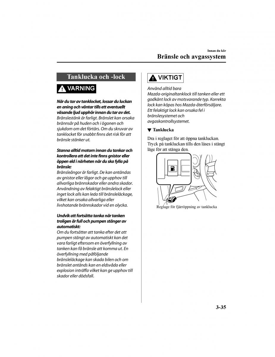 Mazda CX 5 II 2 instruktionsbok / page 126