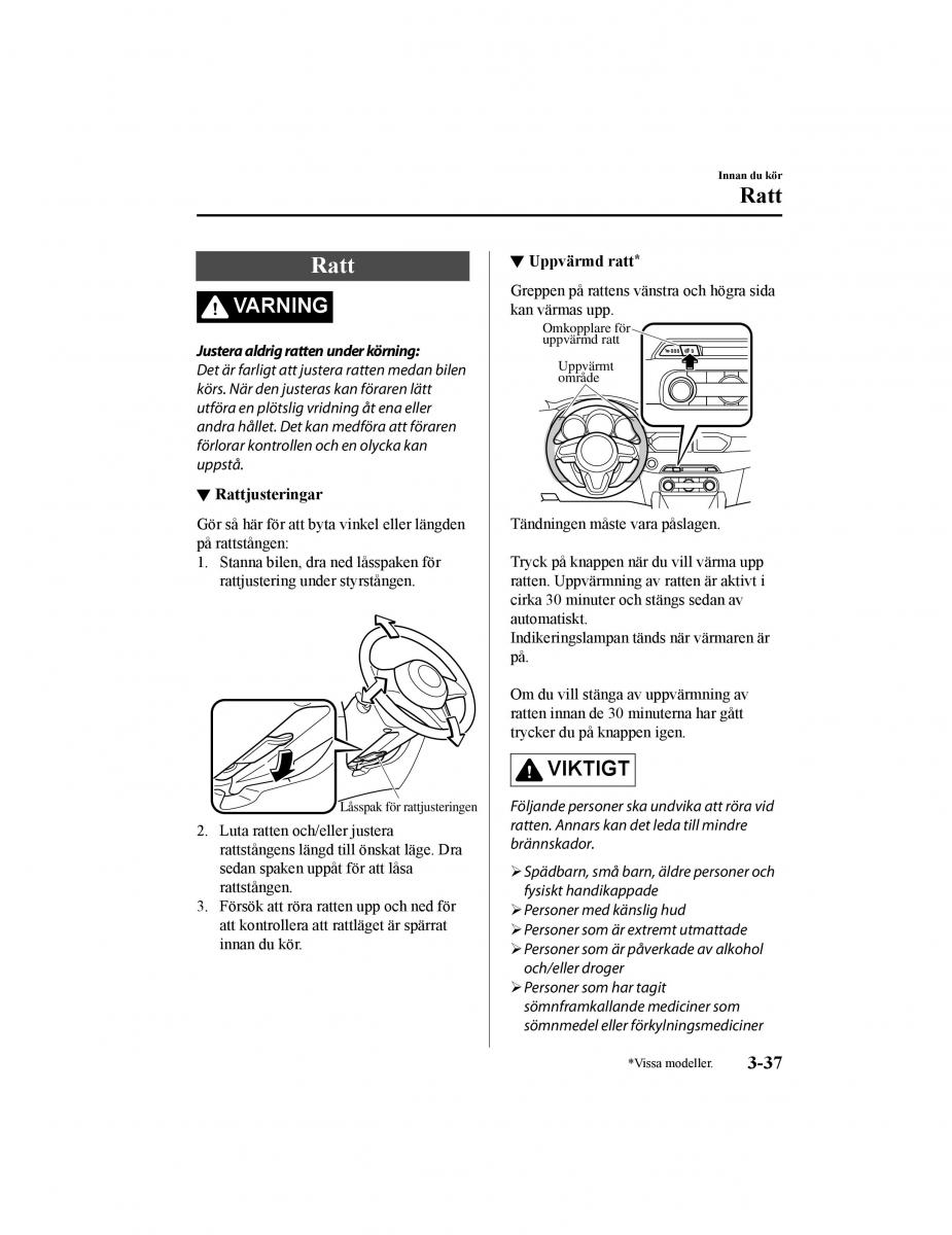 Mazda CX 5 II 2 instruktionsbok / page 128