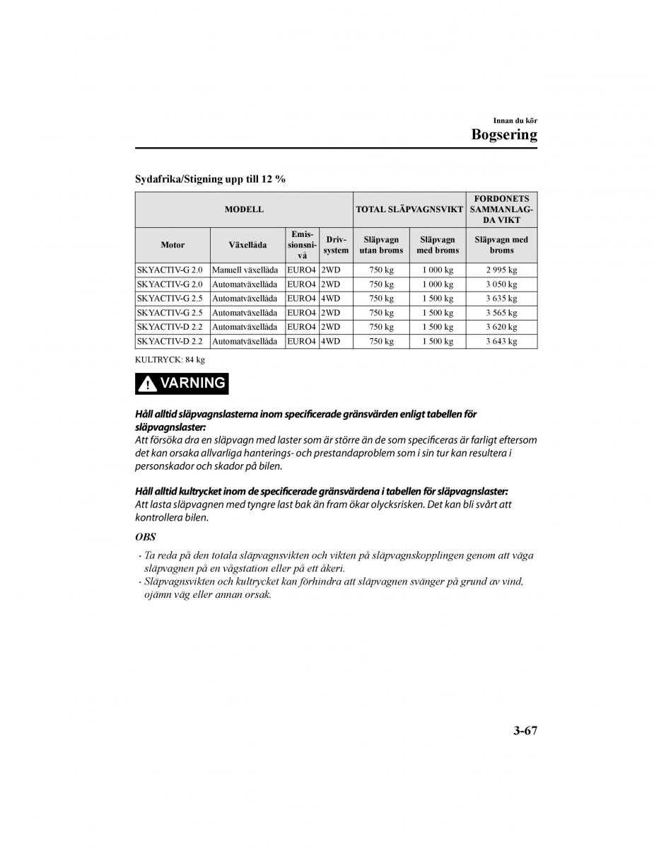 Mazda CX 5 II 2 instruktionsbok / page 158