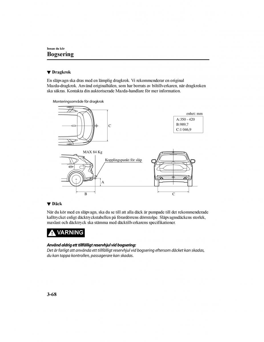 Mazda CX 5 II 2 instruktionsbok / page 159